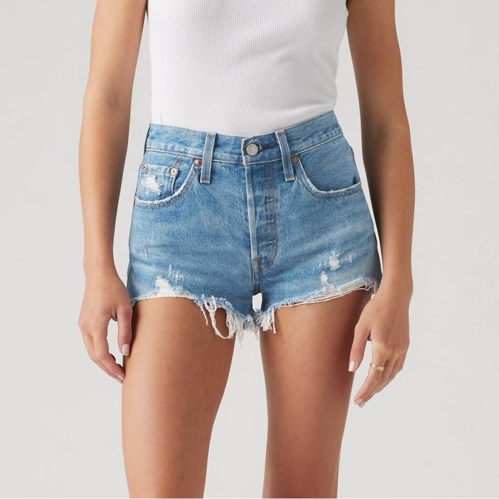 Levi’s 501 High Waisted Denim Shorts